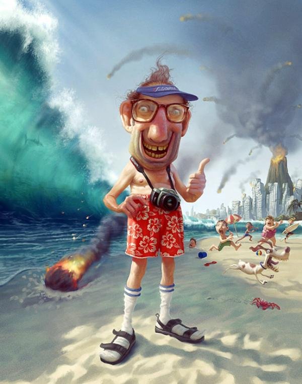 Tourist Illustration artwork